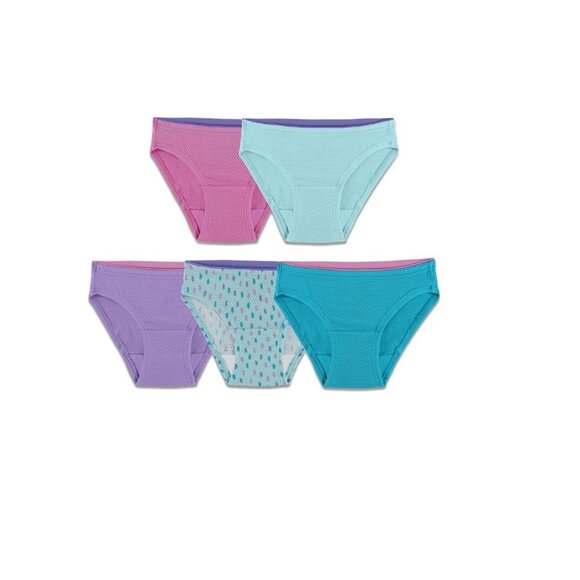 Girls Breathable Fruit of the Loom Bikini Panties Size 16 - Picture 1 of 3